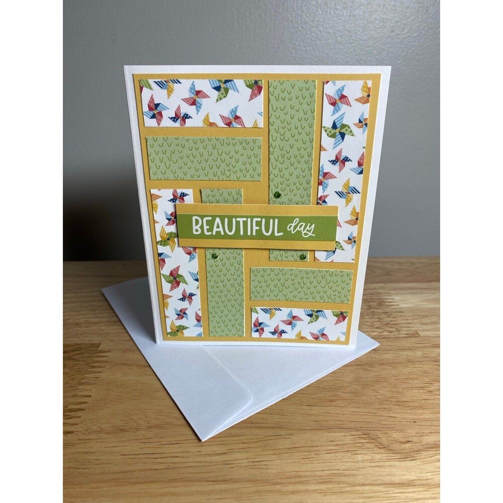 Handmade Summer Blank Greeting Card A2 & Envelope